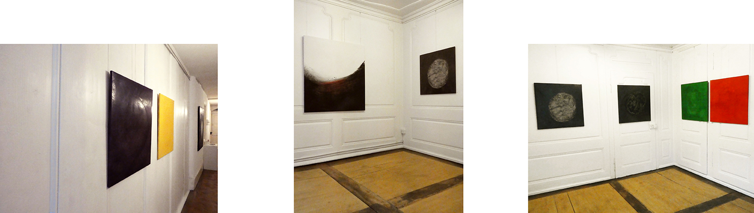 Angles et couloir.Trois peintures et deux monotypes en exposition 