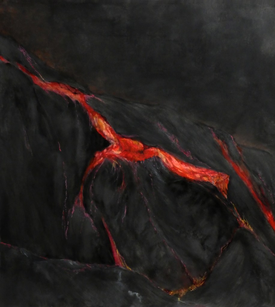 peinture aux noirs et encres