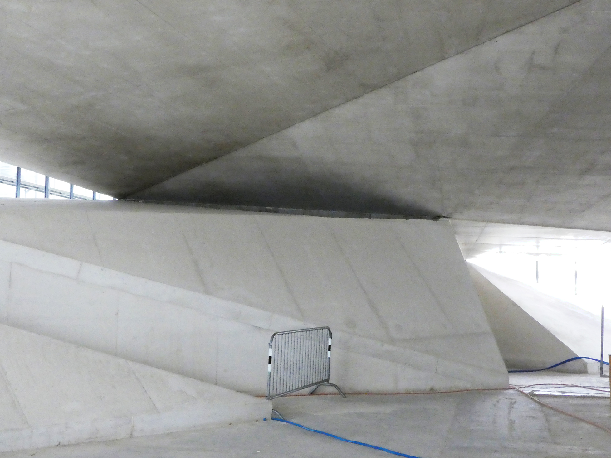 sur le chantier du Mudac