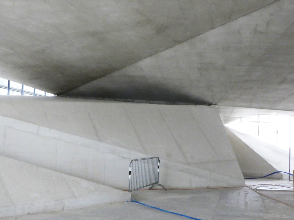 sur le chantier du Mudac