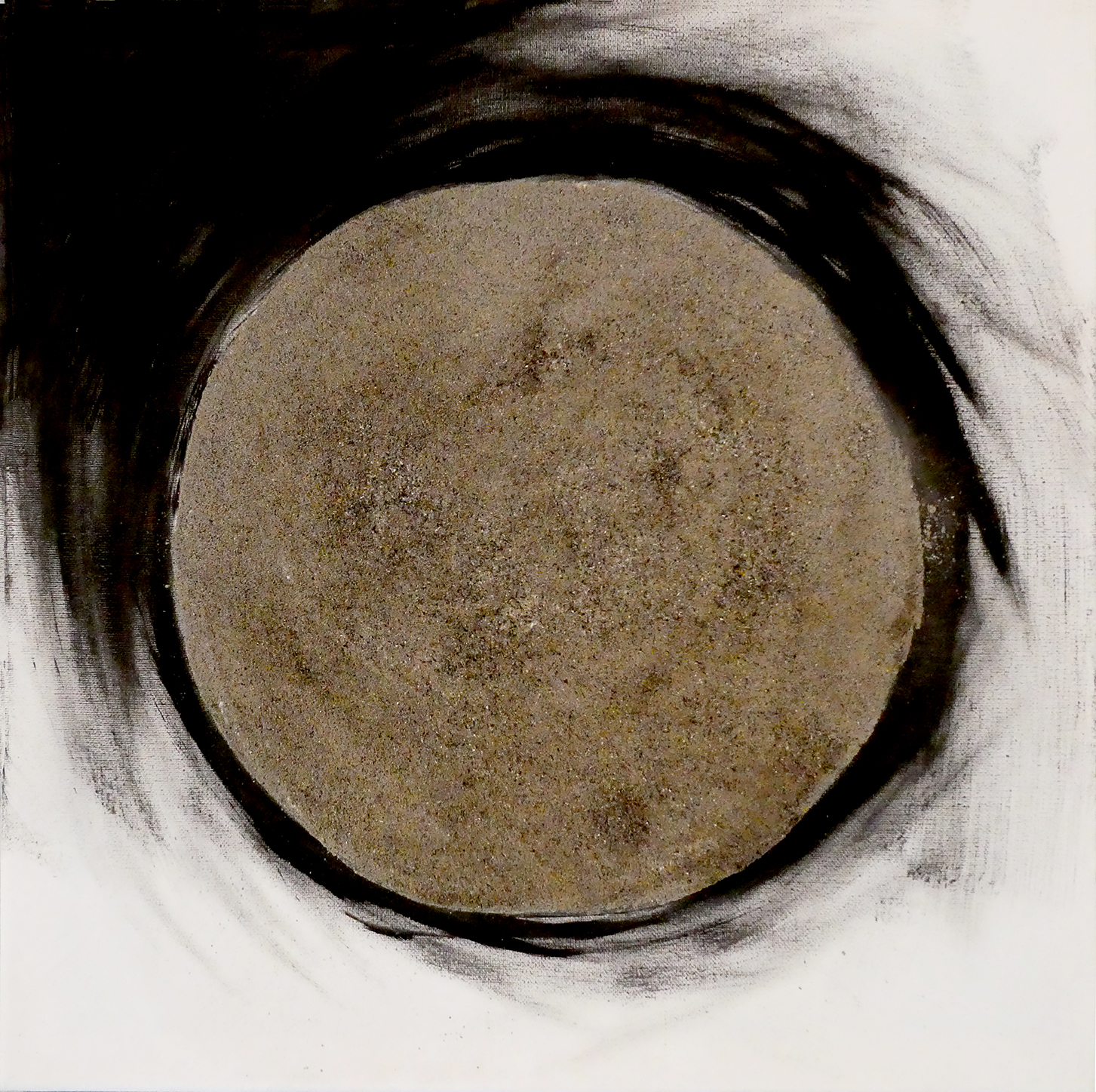 premières cendres sur toile