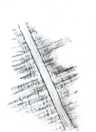 charbon de bois sur papier