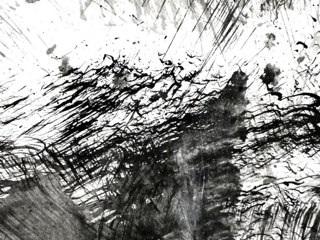 encre de chine au pinceau