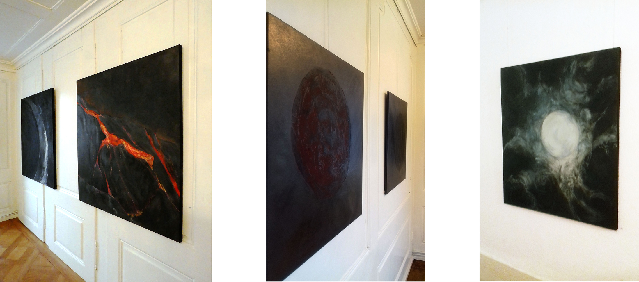 Trois peintures et deux monotypes en exposition