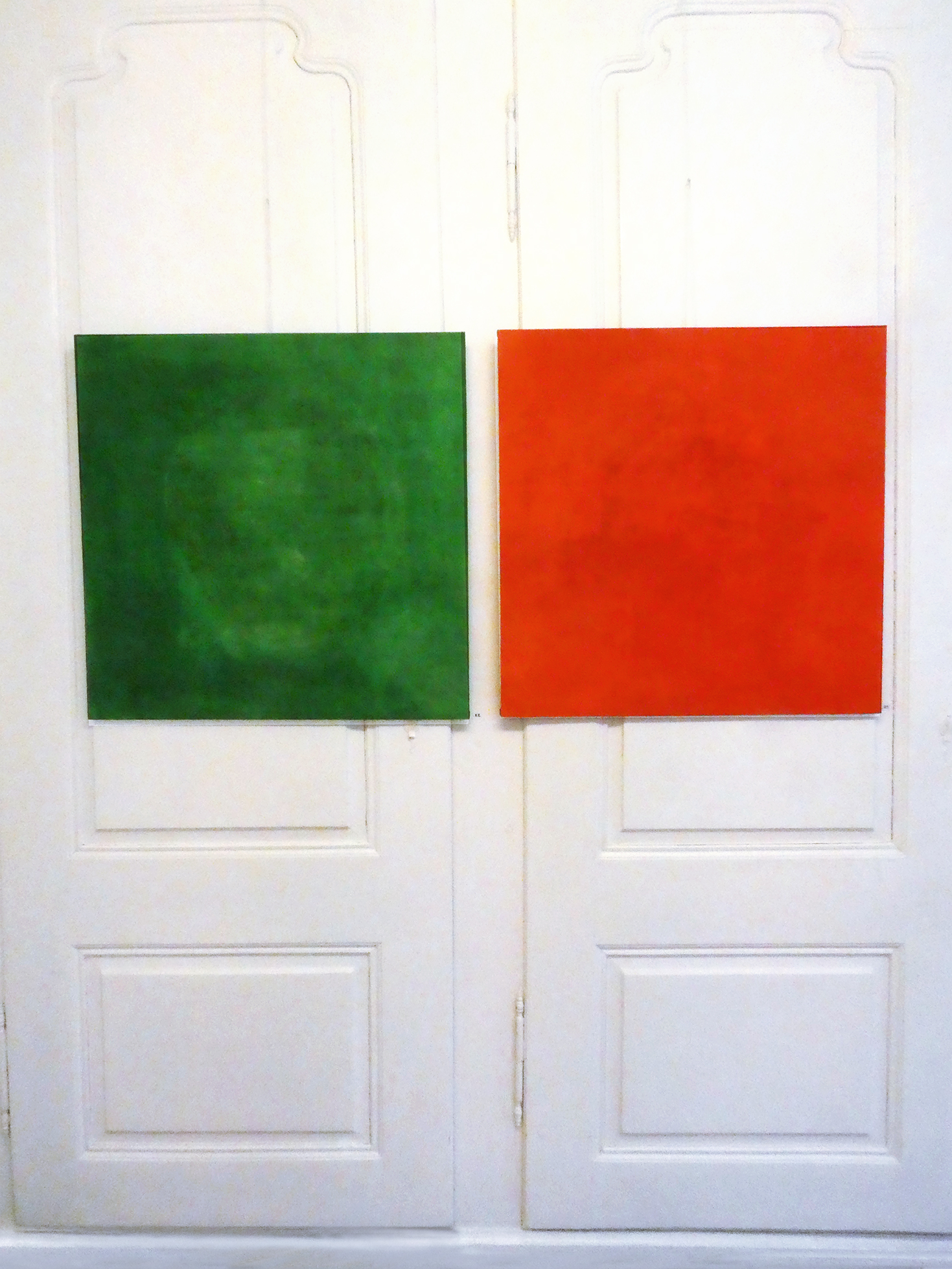 monotypes secrets vert et orange