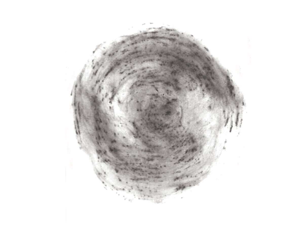 estampe urbaine au charbon de bois